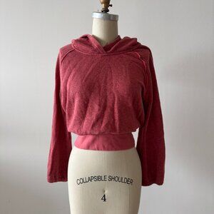 Free People hooded pull over sweater - Clay - S